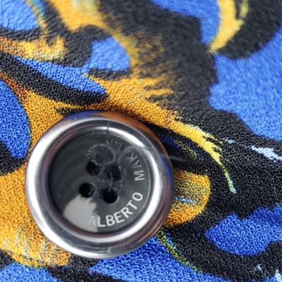 Alberto Makali | Blue base , Abstract Floral detailed blazer - small - Picture 10 of 10